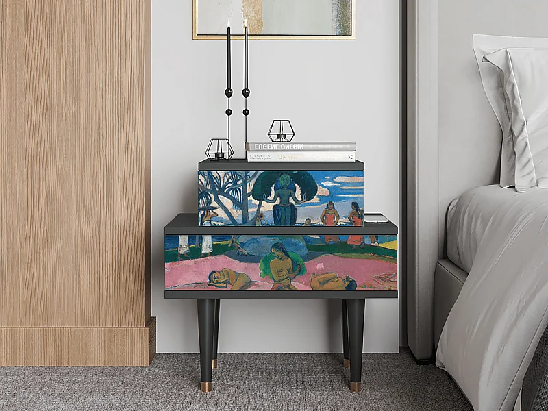 Table de nuit - 58х58х41 cm - NS1 - Day of the God, Anthracite