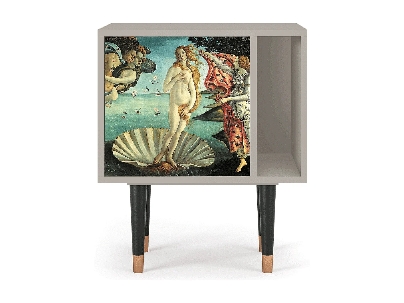 Stolik nocny - 57х69х48 cm - S2 - The Birth of Venus, Piaskowy