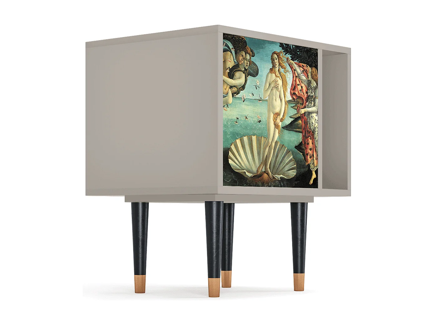 Stolik nocny - 57х69х48 cm - S2 - The Birth of Venus, Piaskowy