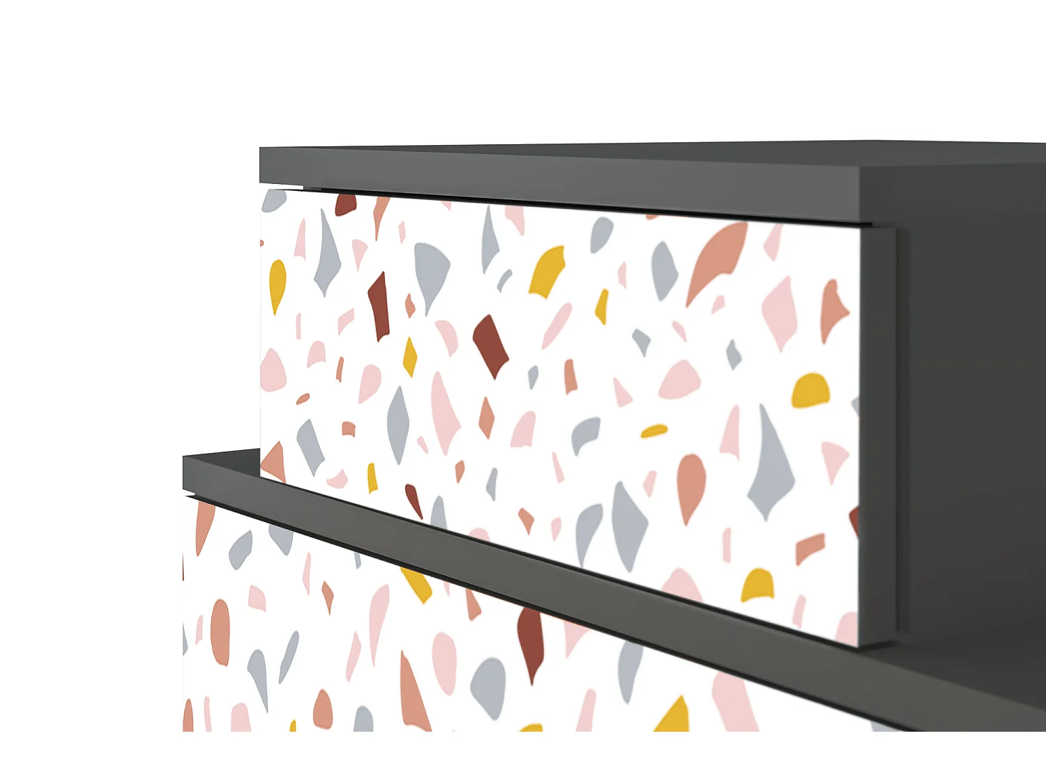 Table de nuit - 58х58х41 cm - NS1 - Marmelade Cheese, Anthracite