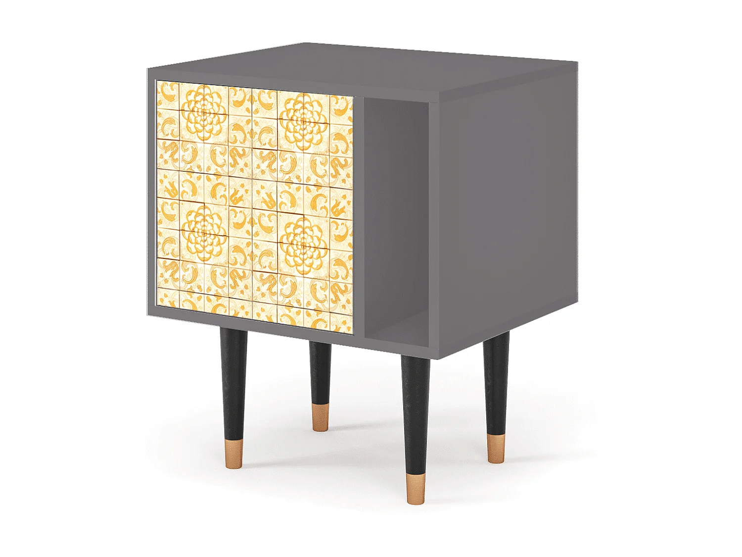 Table de nuit - 57х69х48 cm - S2 - Sunshiny Tile, Gris