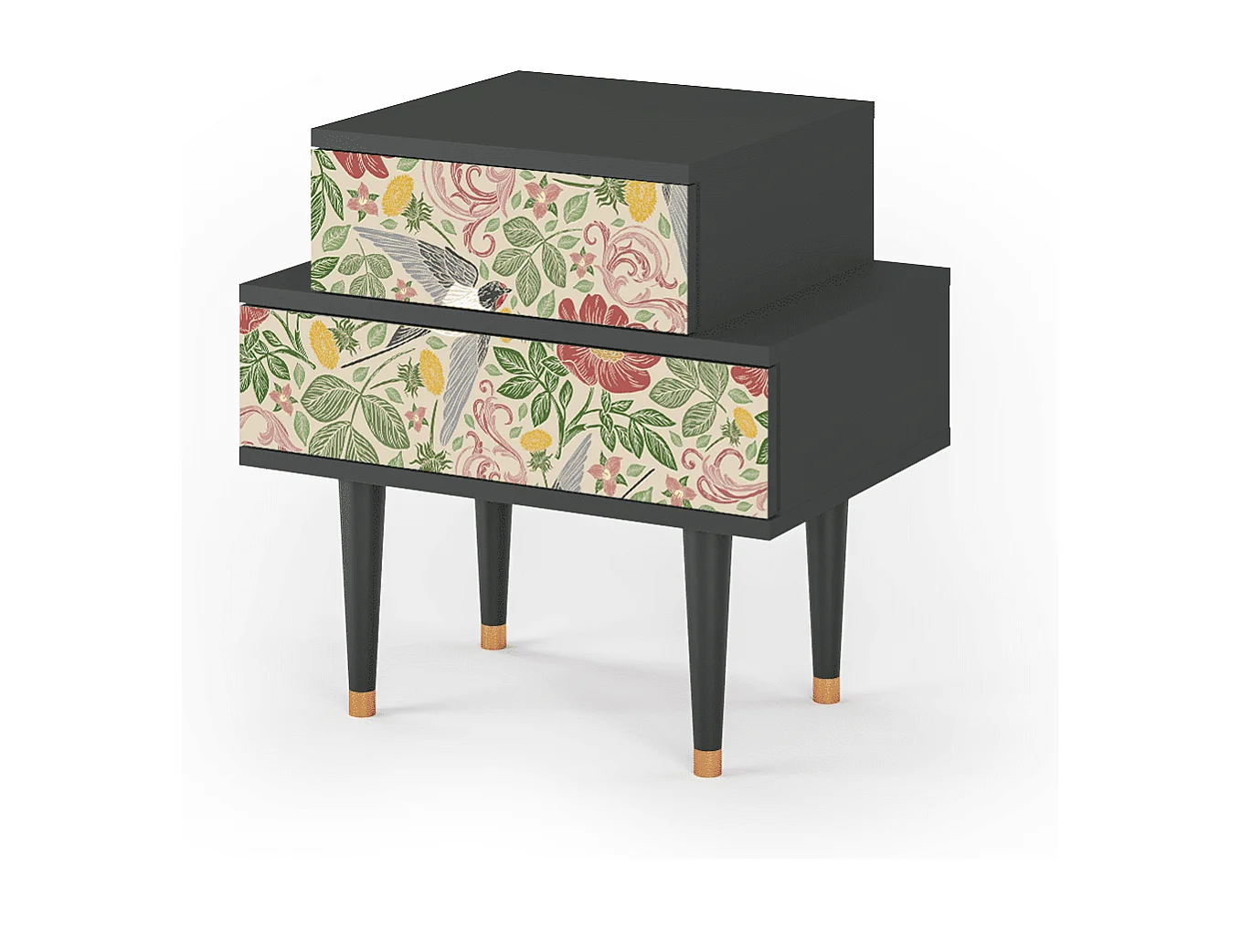 Criado-mudo - 58х58х41 cm - NS1 - Spring Swallow, Antracite