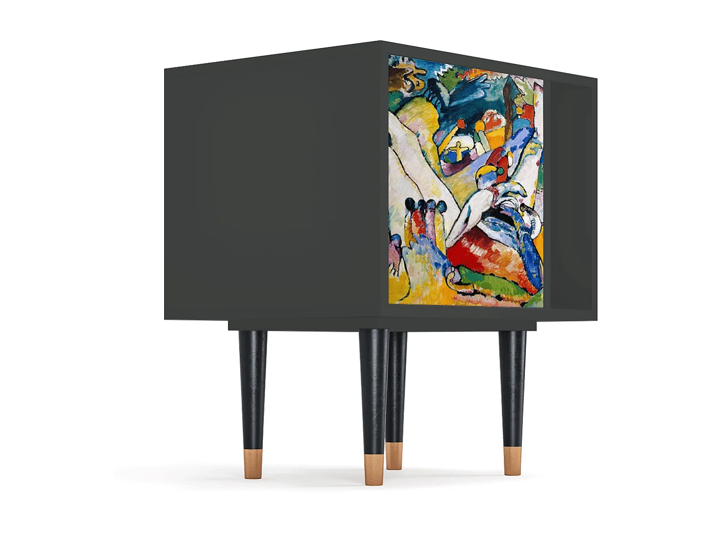 Nachtkastje - 57х69х48 cm - S2 - Improvisation 26  , Antraciet