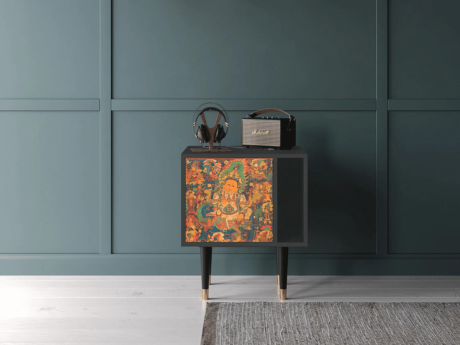 Table de nuit - 57х69х48 cm - S2 - God by Vaisravana , Anthracite