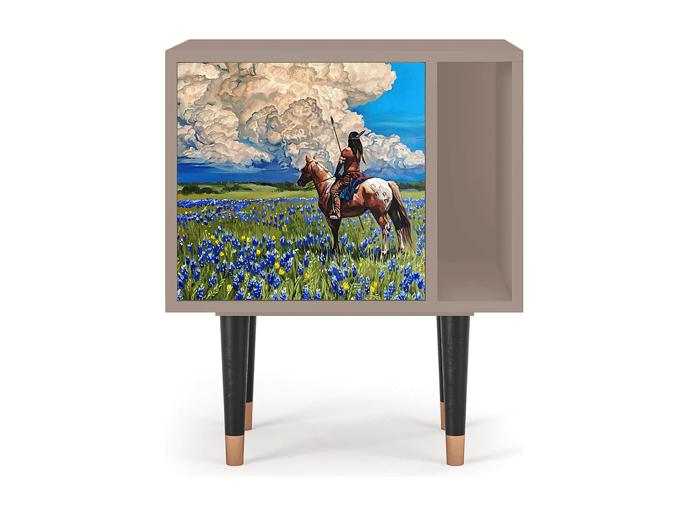 Table de nuit - 57х69х48 cm - S2 - Thunderheads by Dean, Latte