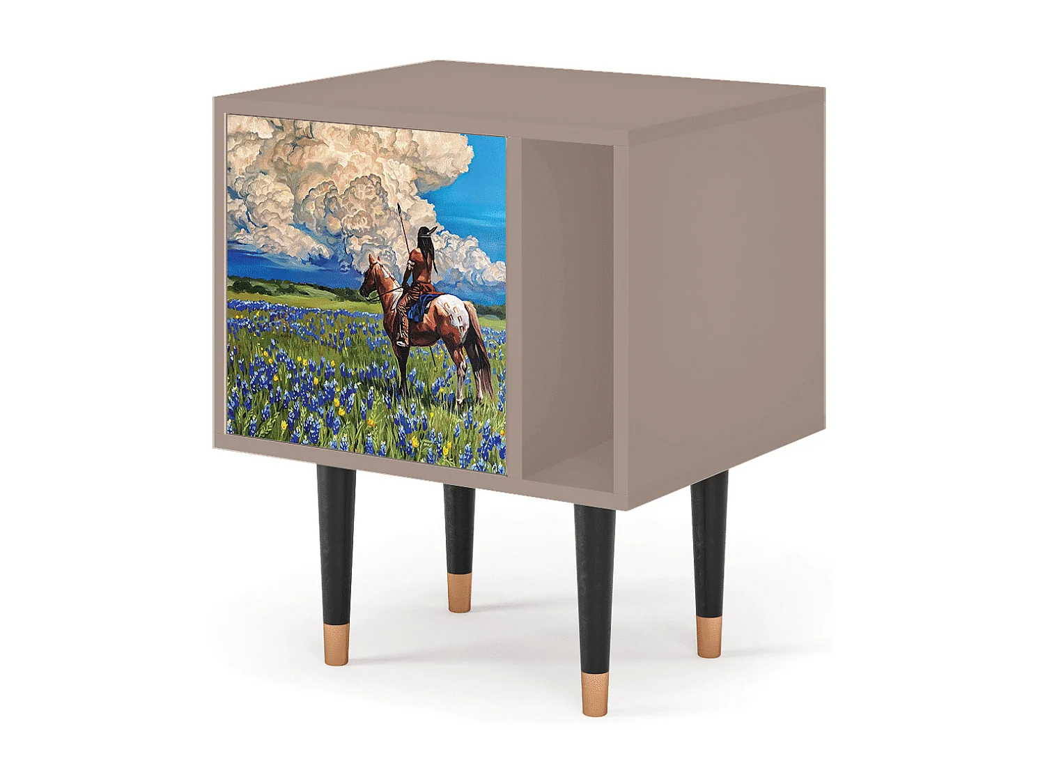 Table de nuit - 57х69х48 cm - S2 - Thunderheads by Dean, Latte