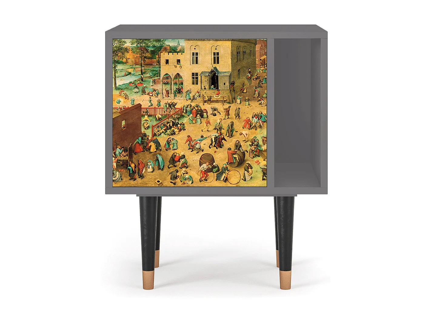 Table de nuit - 57х69х48 cm - S2 - Children Games, Gris