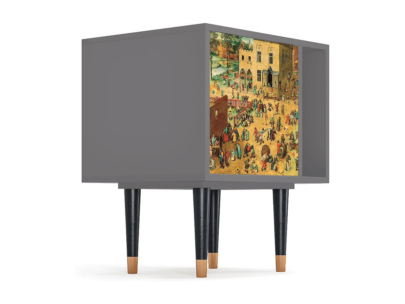 Table de nuit - 57х69х48 cm - S2 - Children Games, Gris