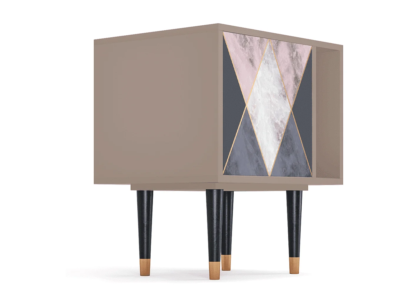 Stolik nocny - 57х69х48 cm - S2 - Ideal Harmony, Latte