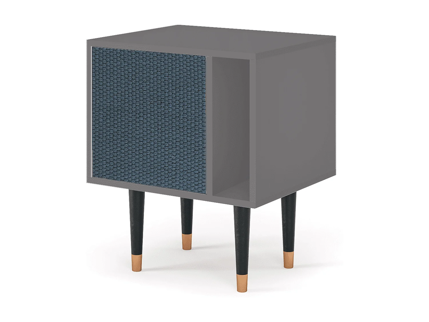 Table de nuit - 57х69х48 cm - S2 - Knitted Pattern, Gris