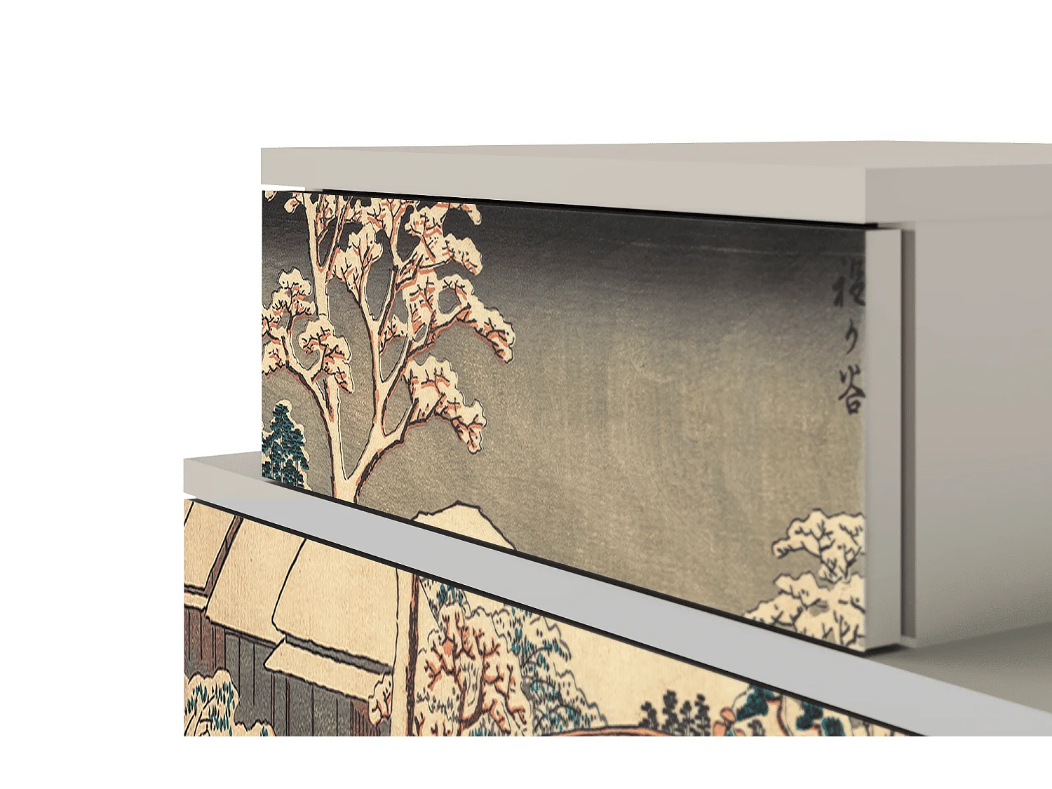 Stolik nocny - 58х58х41 cm - NS1 - Katabira River, Piaskowy