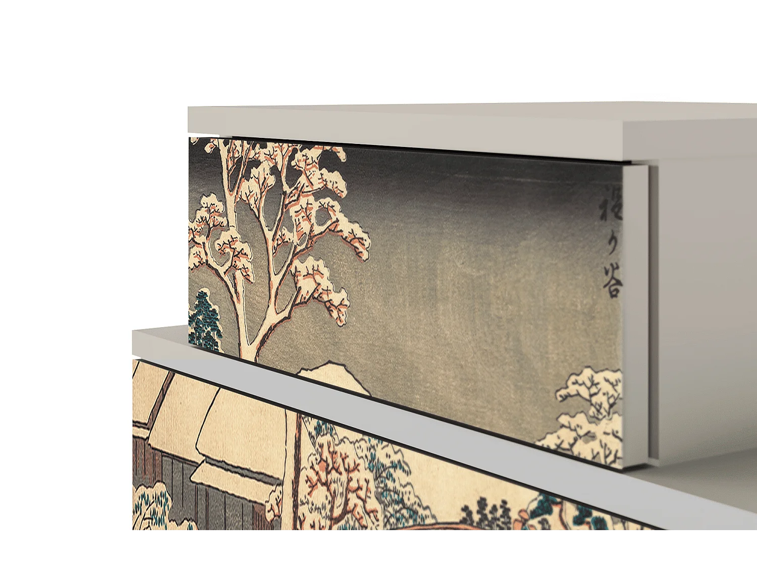 Stolik nocny - 58х58х41 cm - NS1 - Katabira River, Piaskowy