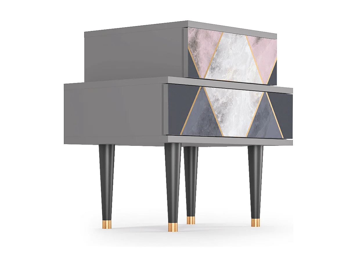 Table de nuit - 58х58х41 cm - NS1 - Ideal Harmony, Gris