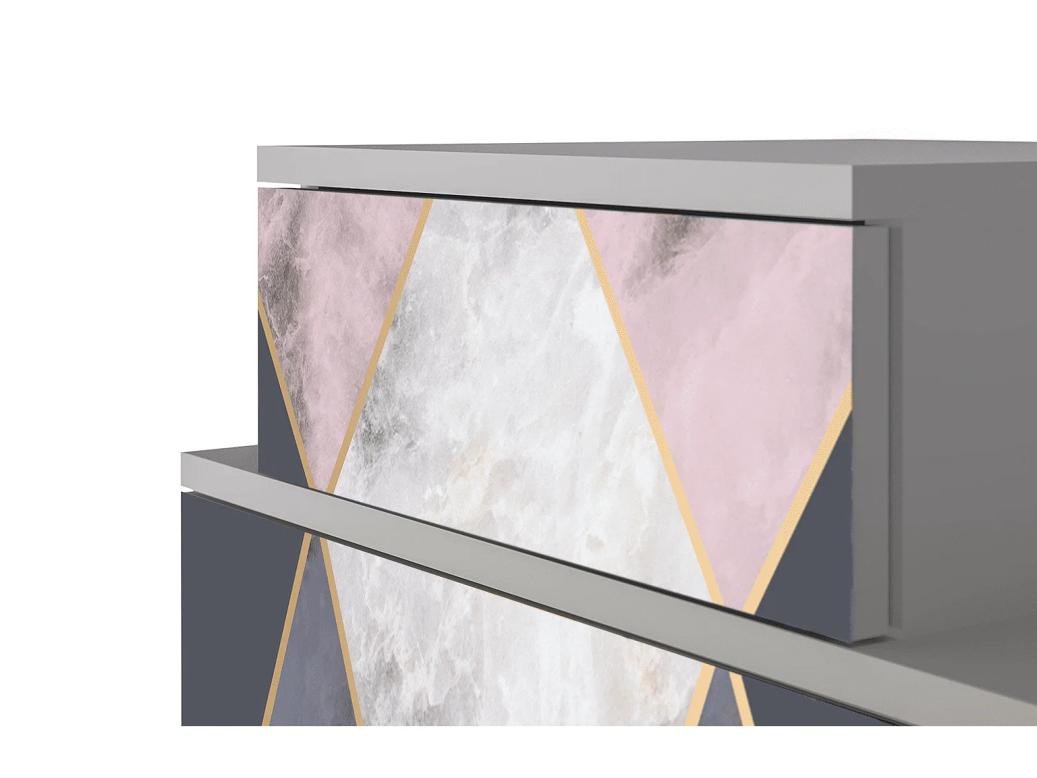 Table de nuit - 58х58х41 cm - NS1 - Ideal Harmony, Gris