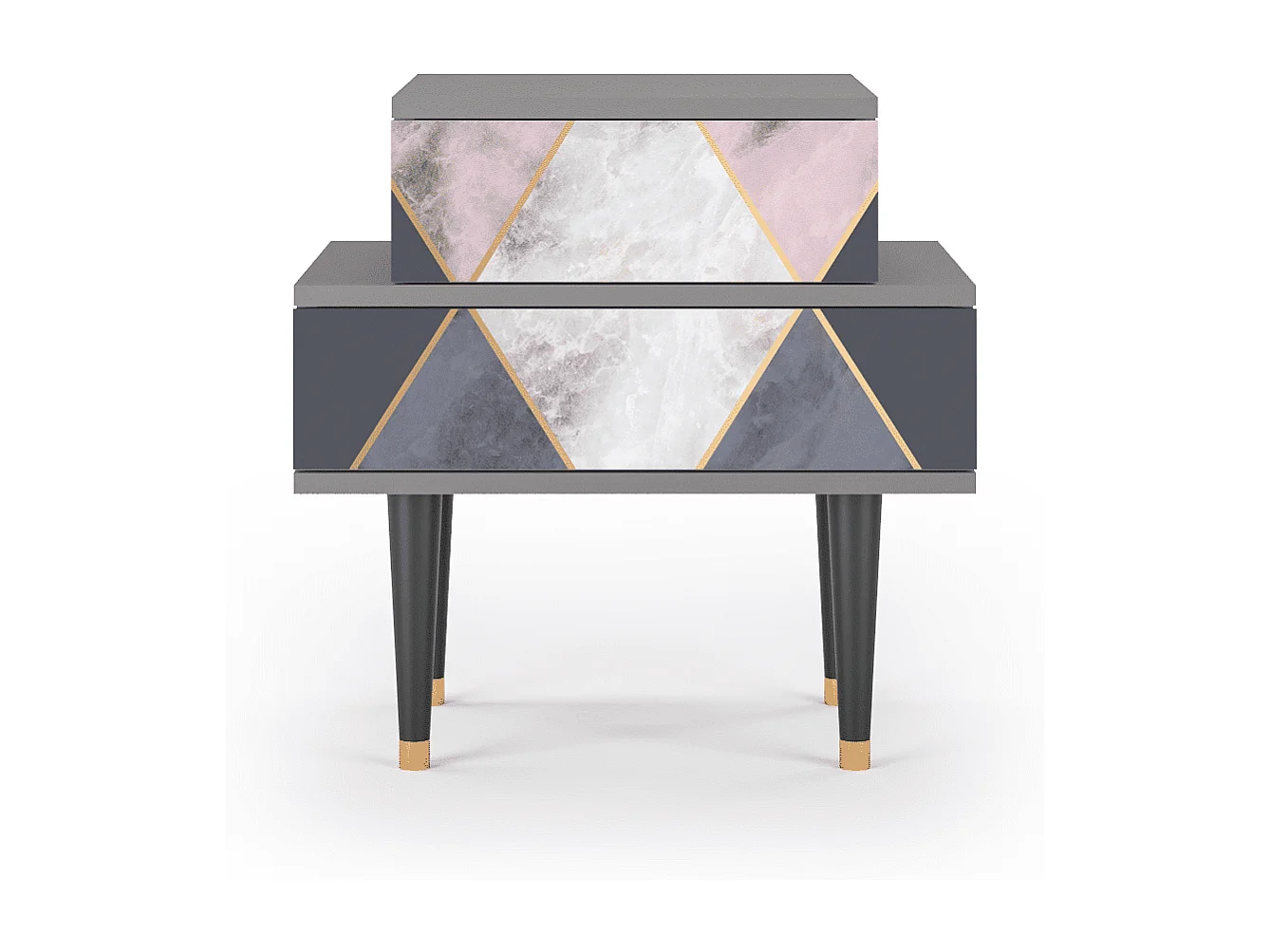 Table de nuit - 58х58х41 cm - NS1 - Ideal Harmony, Gris