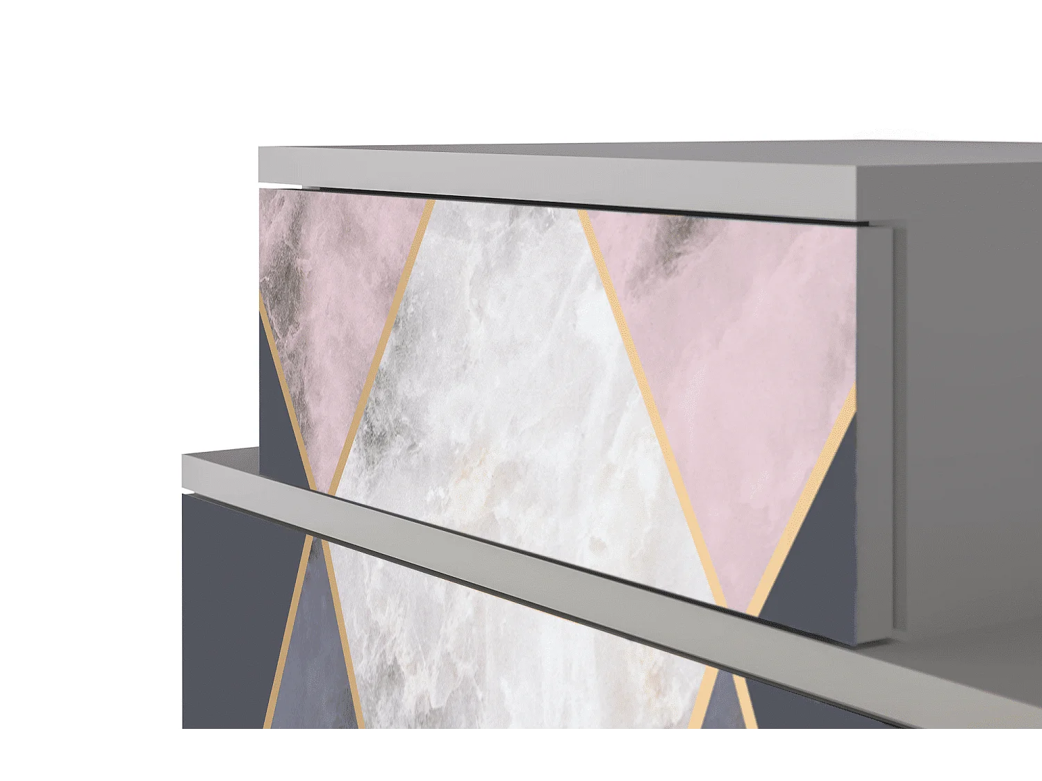 Table de nuit - 58х58х41 cm - NS1 - Ideal Harmony, Gris