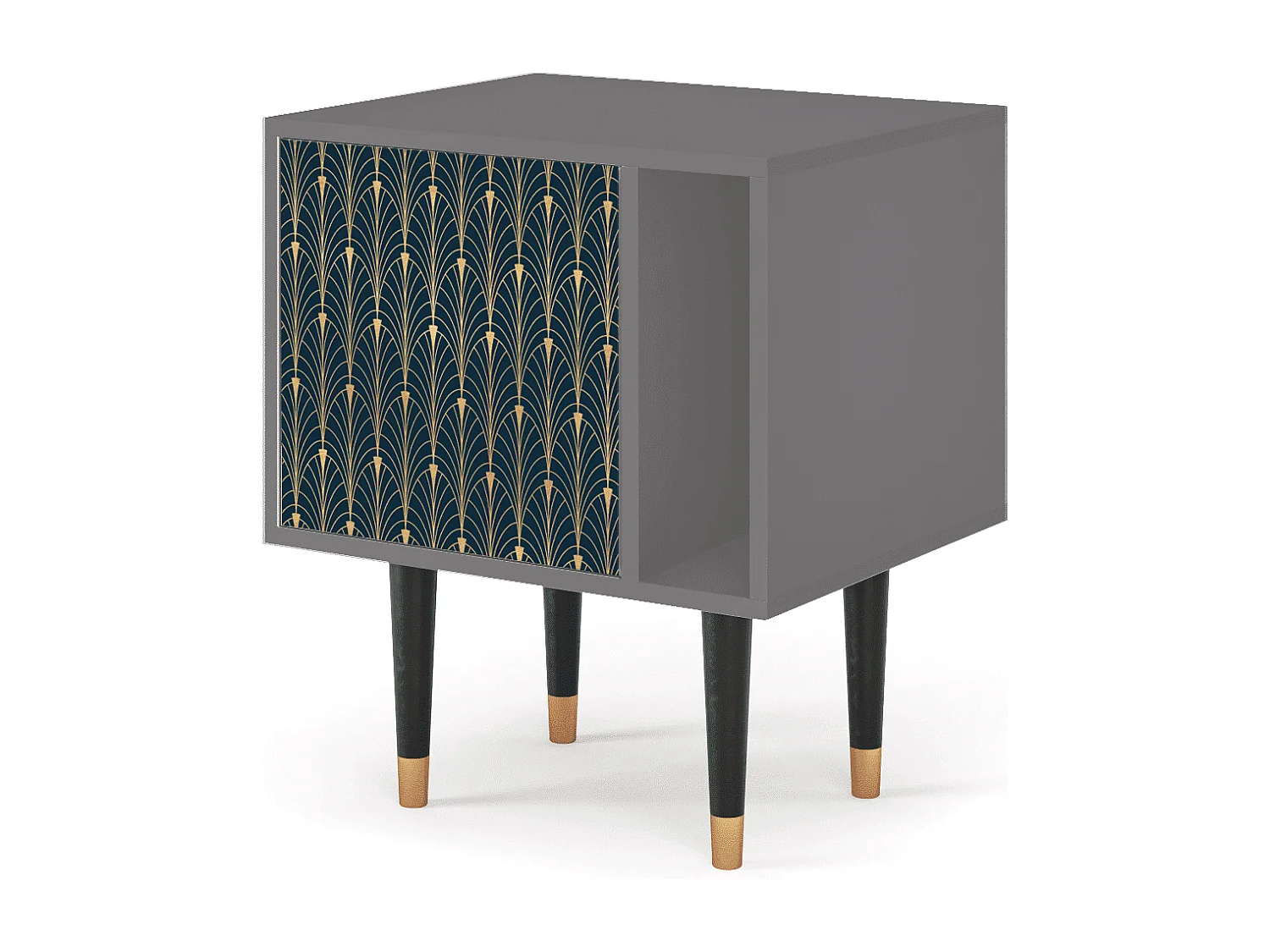 Nachttisch - 57х69х48 cm - S2 - Flower of the Nile, Grau