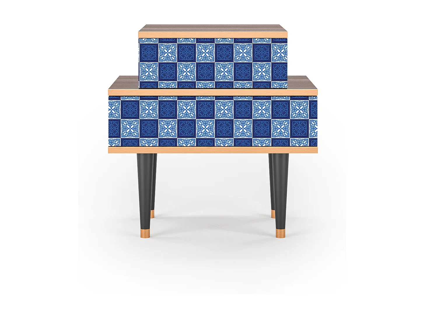 Criado-mudo - 58х58х41 cm - NS1 - Light Path, Nogueira