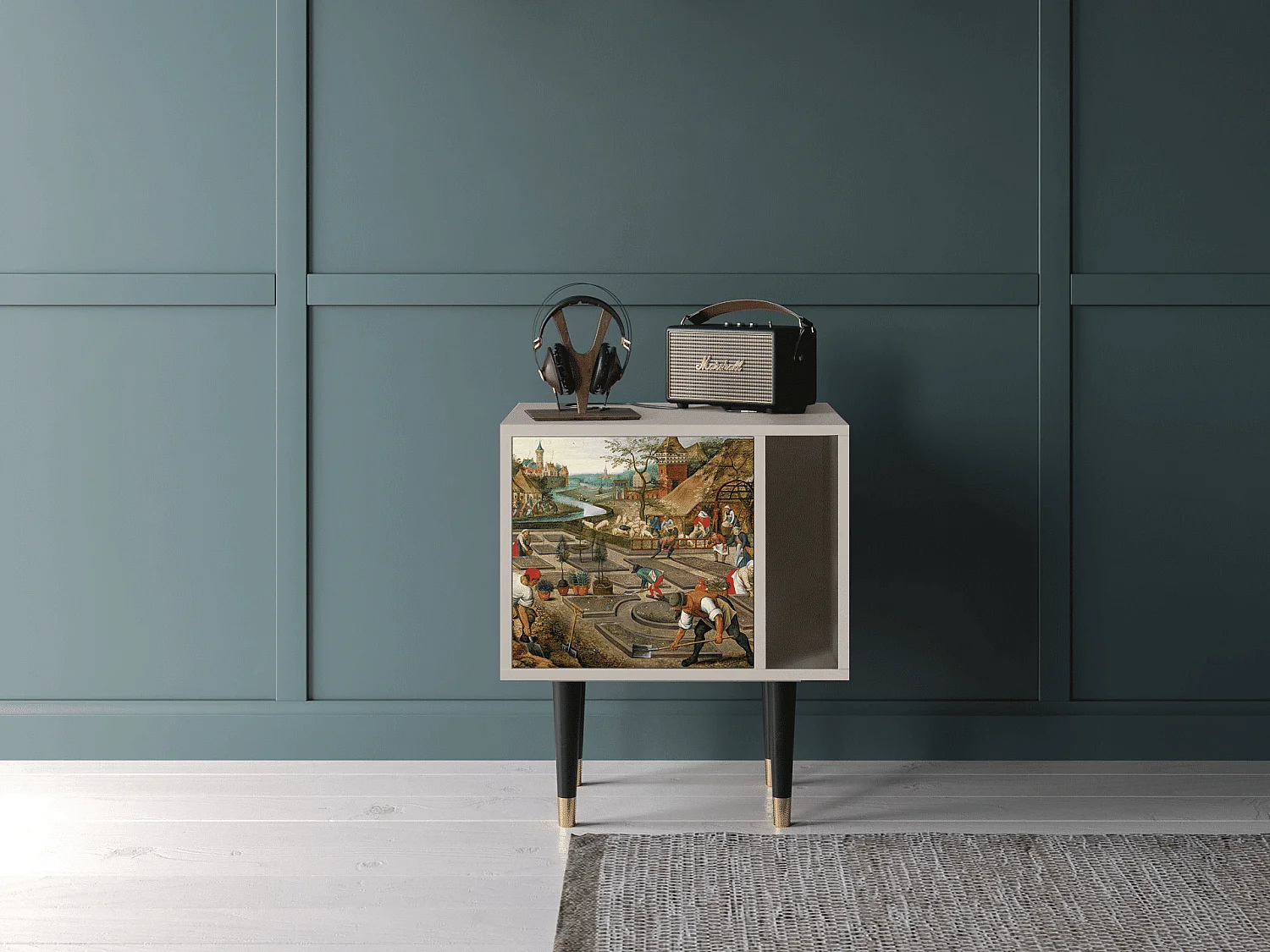 Table de nuit - 57х69х48 cm - S2 - The Younger - Spring, Sable