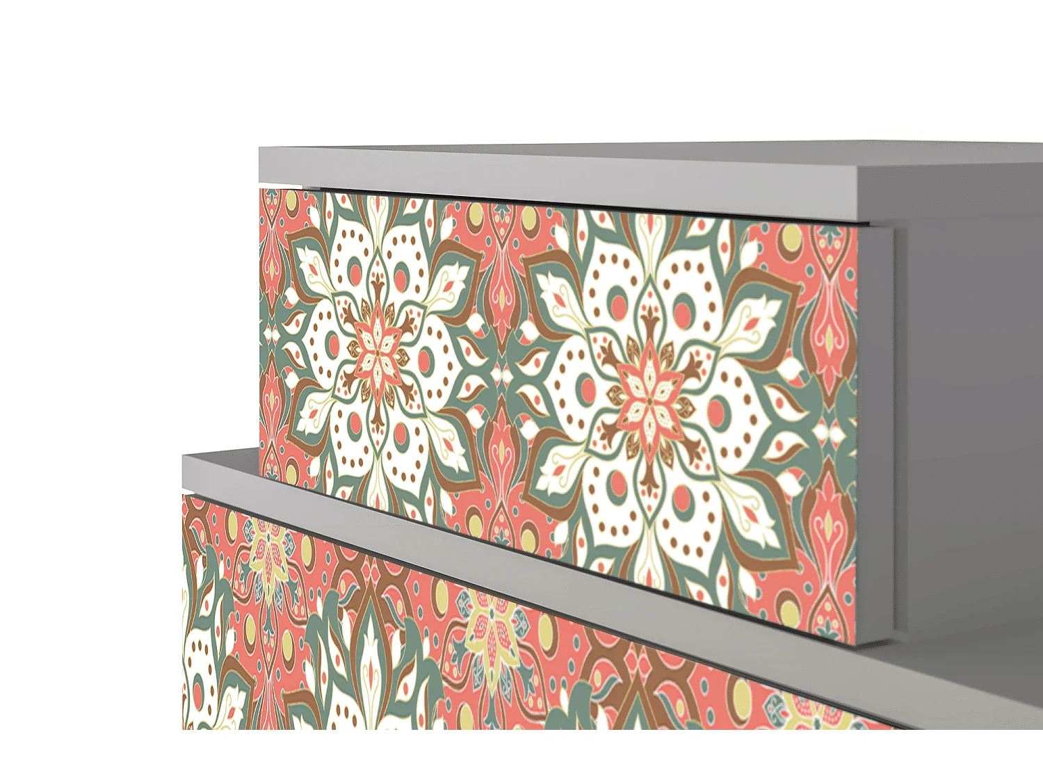 Criado-mudo - 58х58х41 cm - NS1 - Peach Grove, Cinza