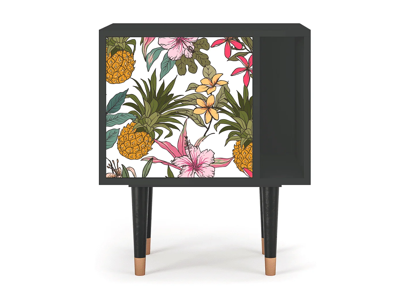 Stolik nocny - 57х69х48 cm - S2 - Estival Fruit, Antracyt