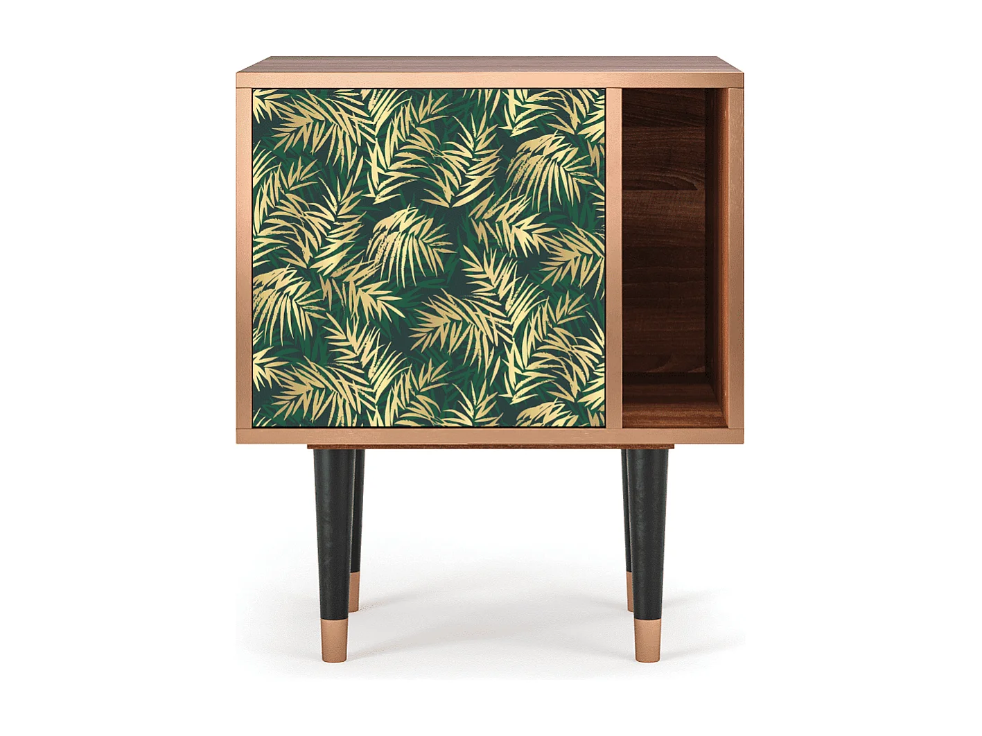 Table de nuit - 57х69х48 cm - S2 - Sunny Palm Tree, Noyer