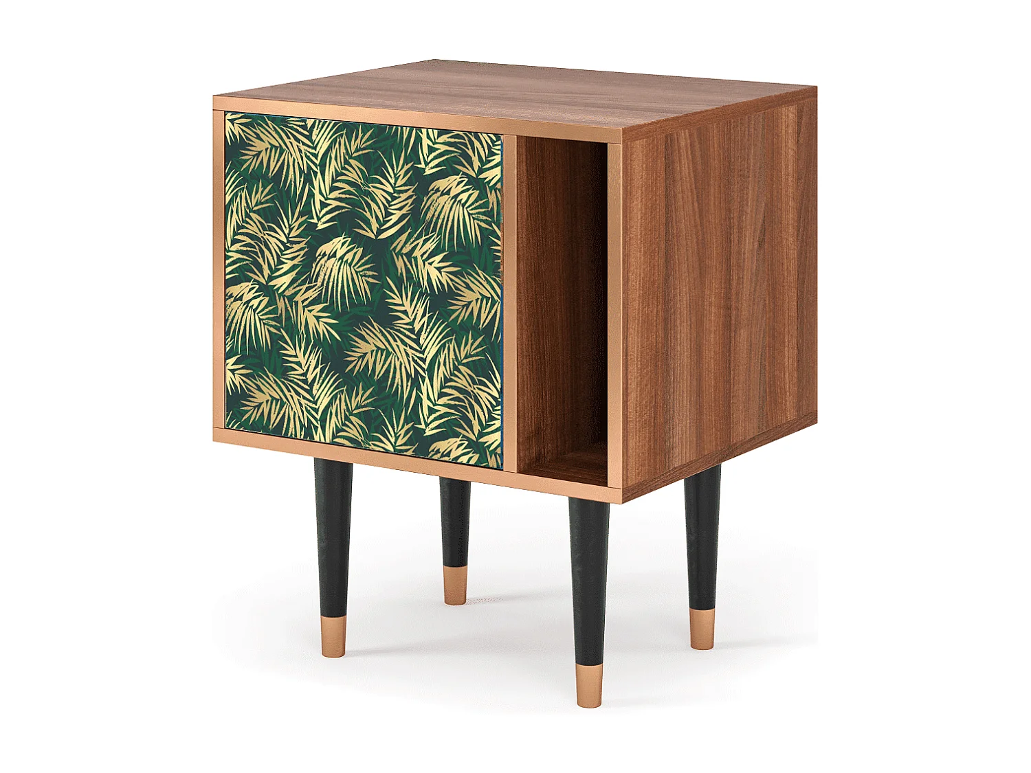 Table de nuit - 57х69х48 cm - S2 - Sunny Palm Tree, Noyer