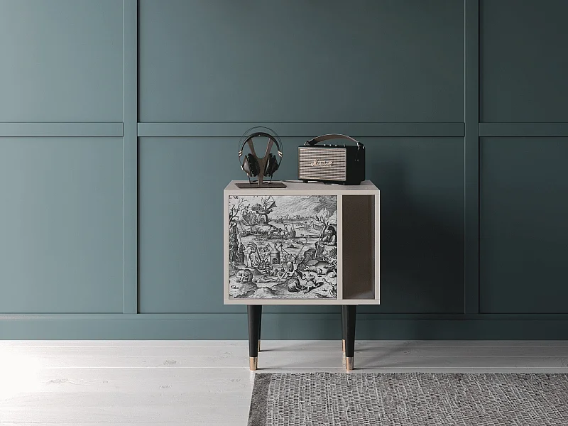 Stolik nocny - 57х69х48 cm - S2 - The Temptation, Piaskowy