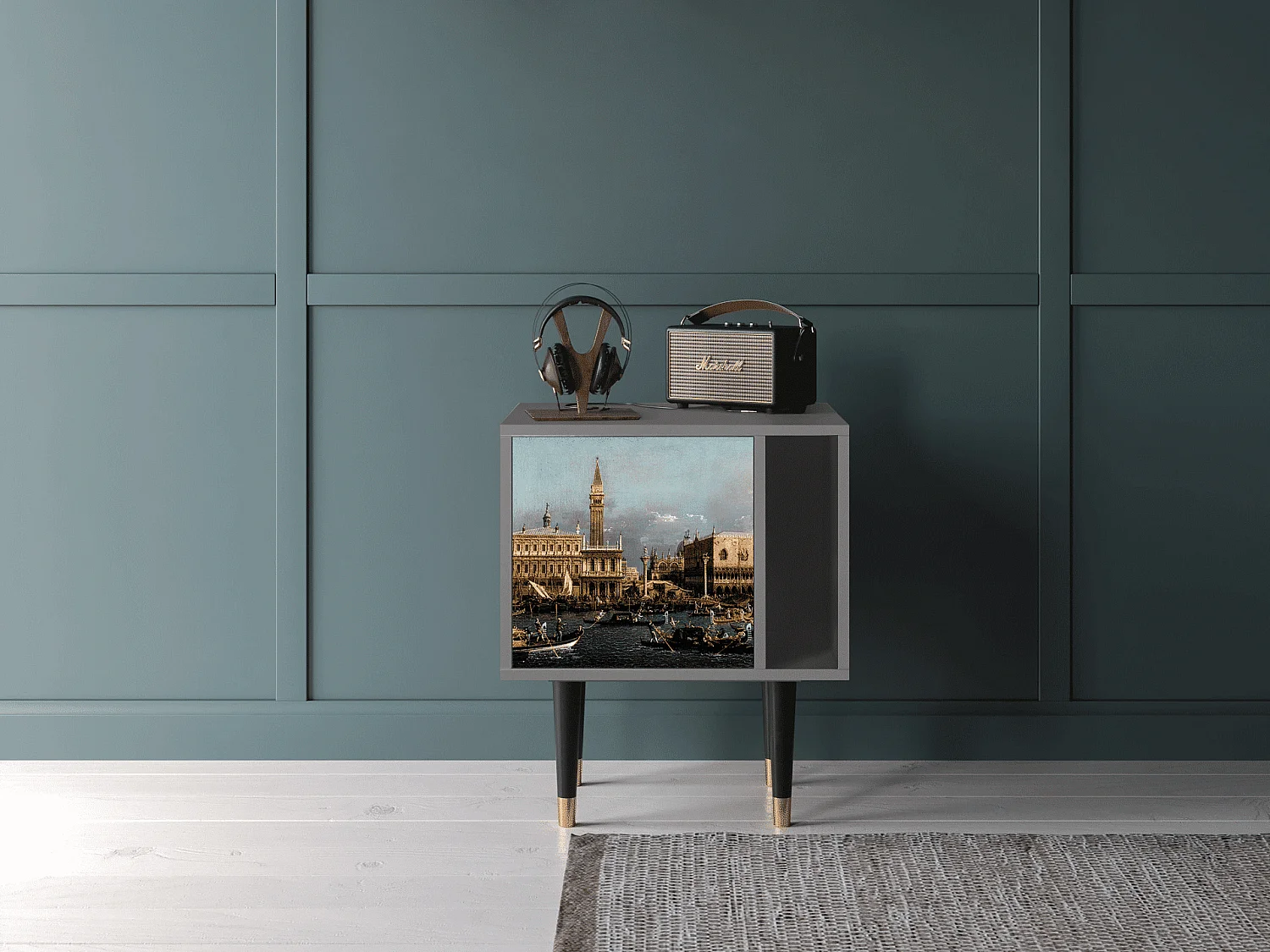 Stolik nocny - 57х69х48 cm - S2 - The Bucintoro, Szary