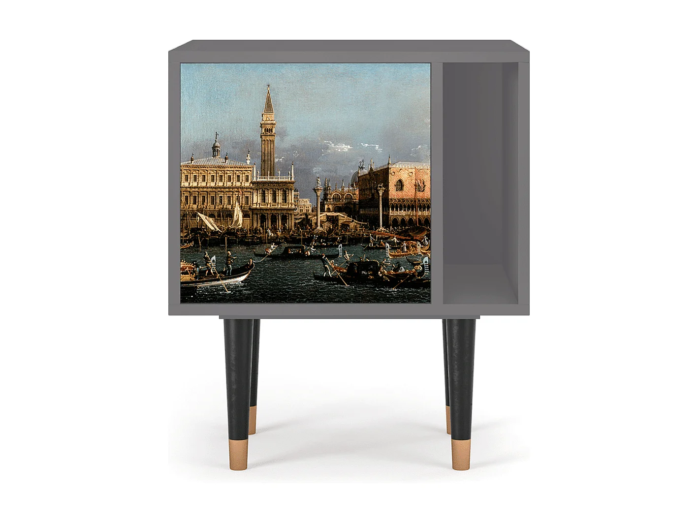 Stolik nocny - 57х69х48 cm - S2 - The Bucintoro, Szary