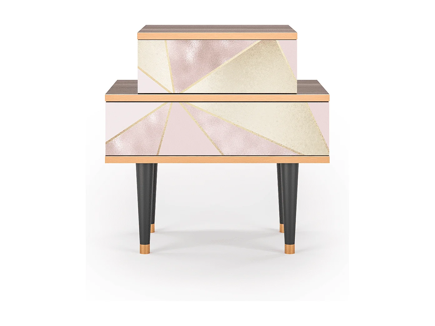 Stolik nocny - 58х58х41 cm - NS1 - Cosmopolitan Diva, Orzech