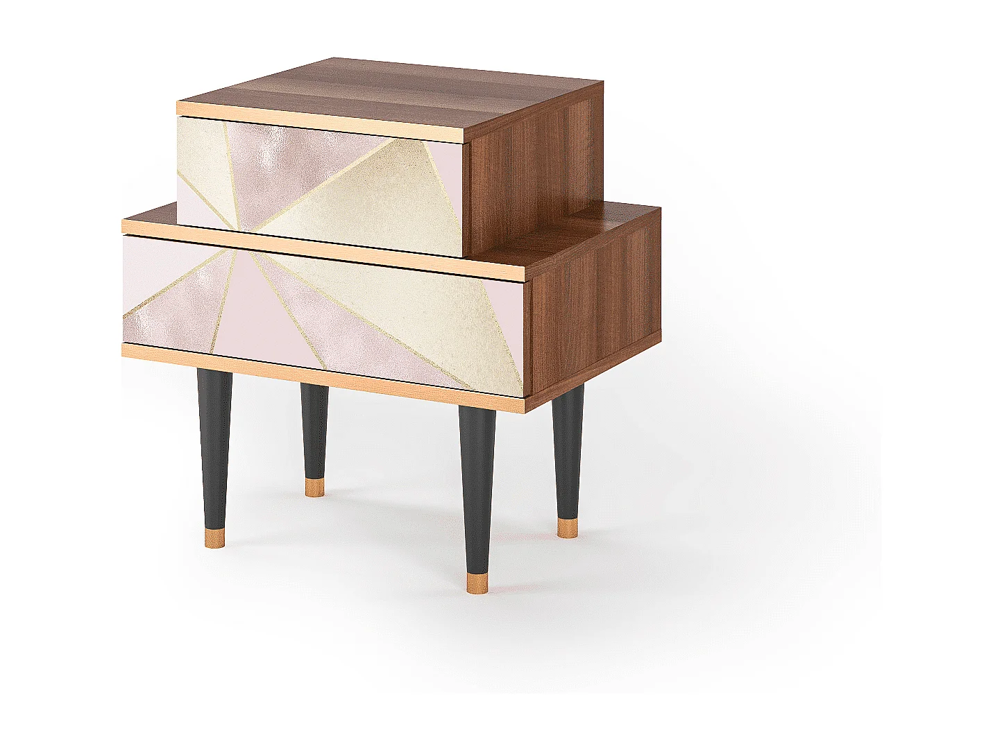 Table de nuit - 58х58х41 cm - NS1 - Cosmopolitan Diva, Noyer