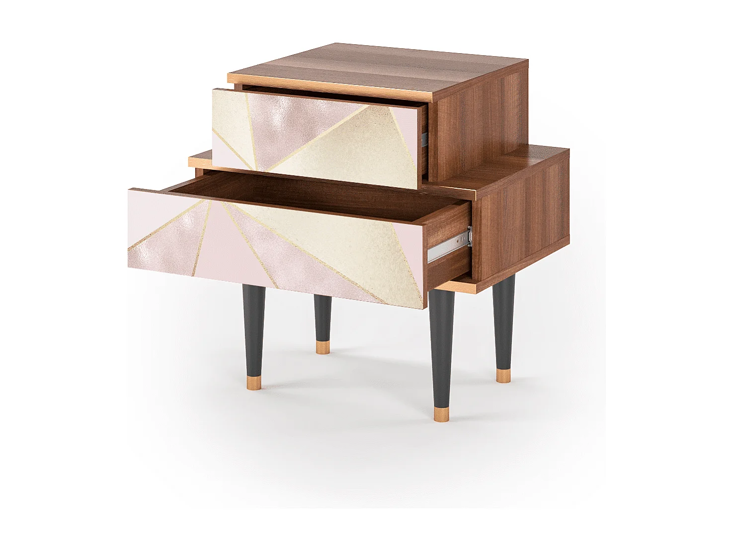 Table de nuit - 58х58х41 cm - NS1 - Cosmopolitan Diva, Noyer