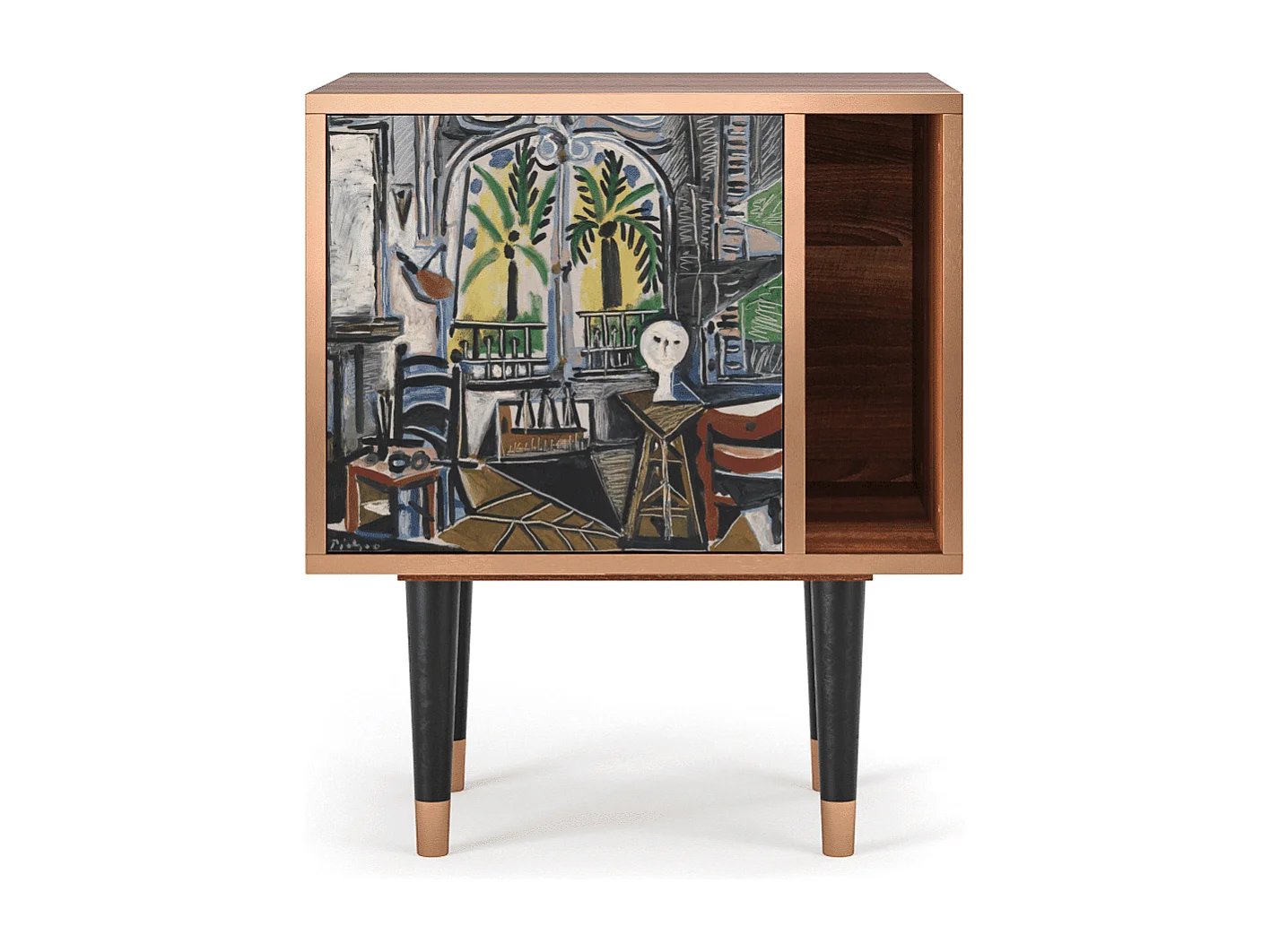 Nachtkastje - 57х69х48 cm - S2 - The Studio , Walnoot