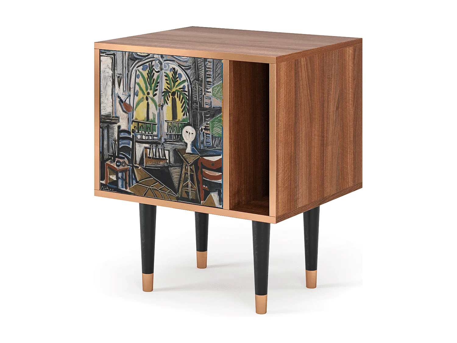 Nachtkastje - 57х69х48 cm - S2 - The Studio , Walnoot