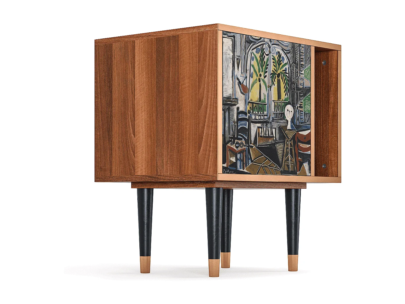 Nachtkastje - 57х69х48 cm - S2 - The Studio , Walnoot