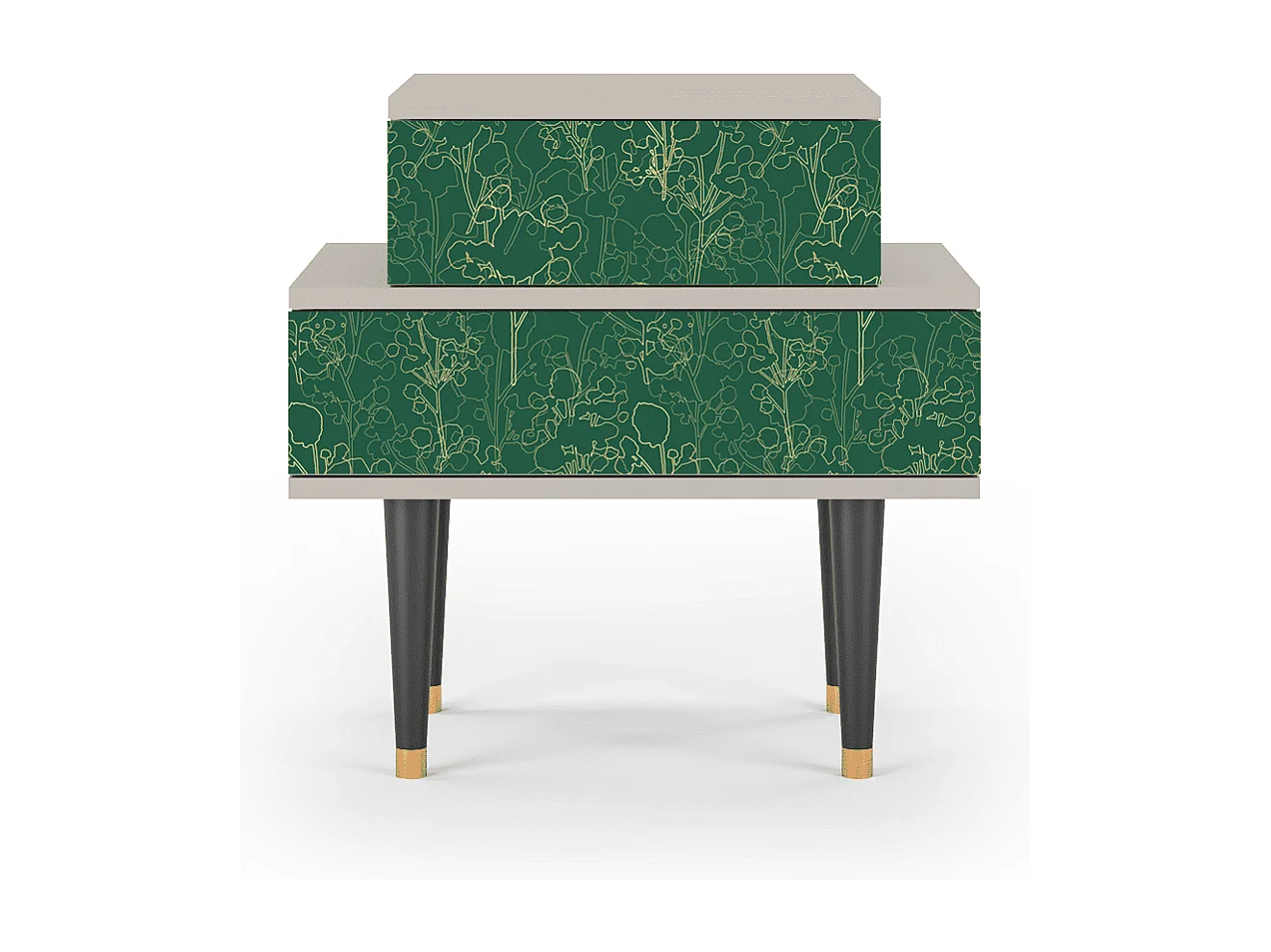 Table de nuit - 58х58х41 cm - NS1 - Emerald Forest, Sable