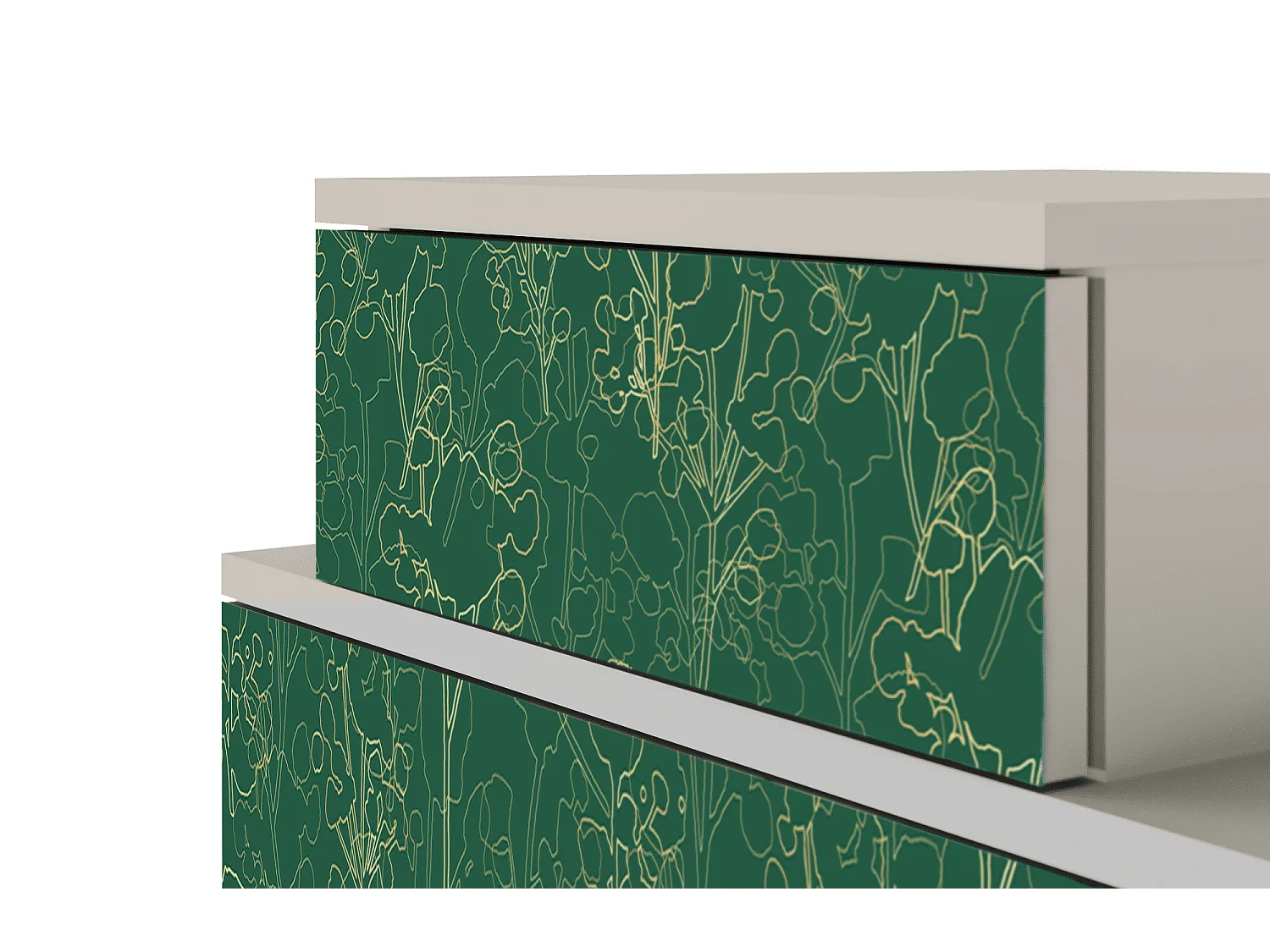 Comodino - 58х58х41 cm - NS1 - Emerald Forest, Sabbia