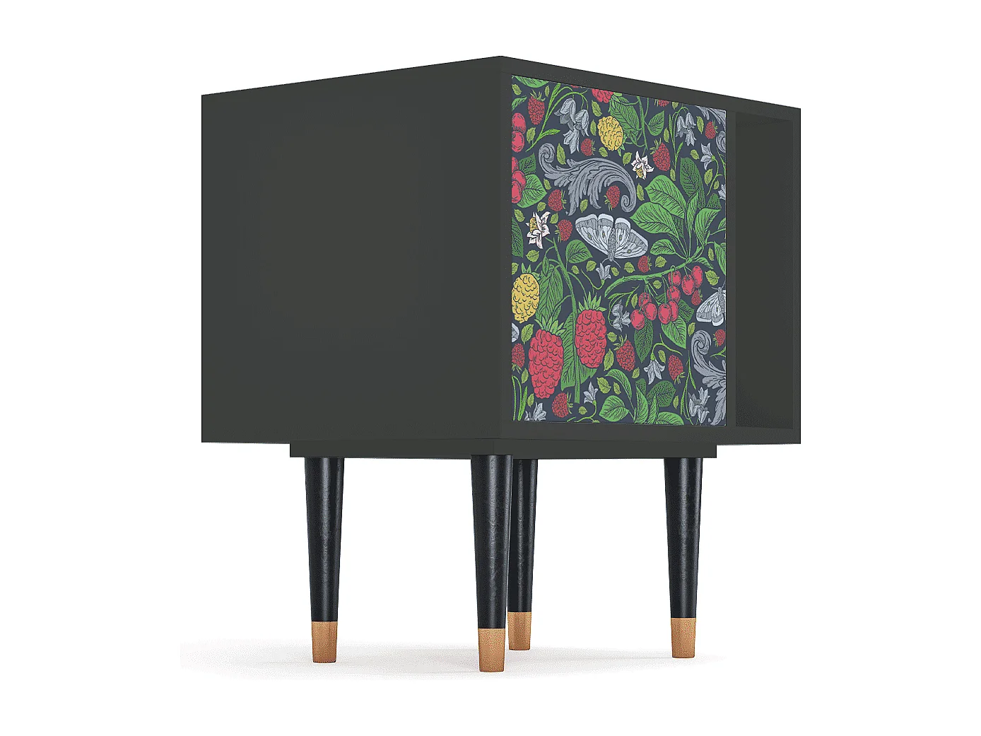 Nachtkastje - 57х69х48 cm - S2 - Summer Berries, Antraciet