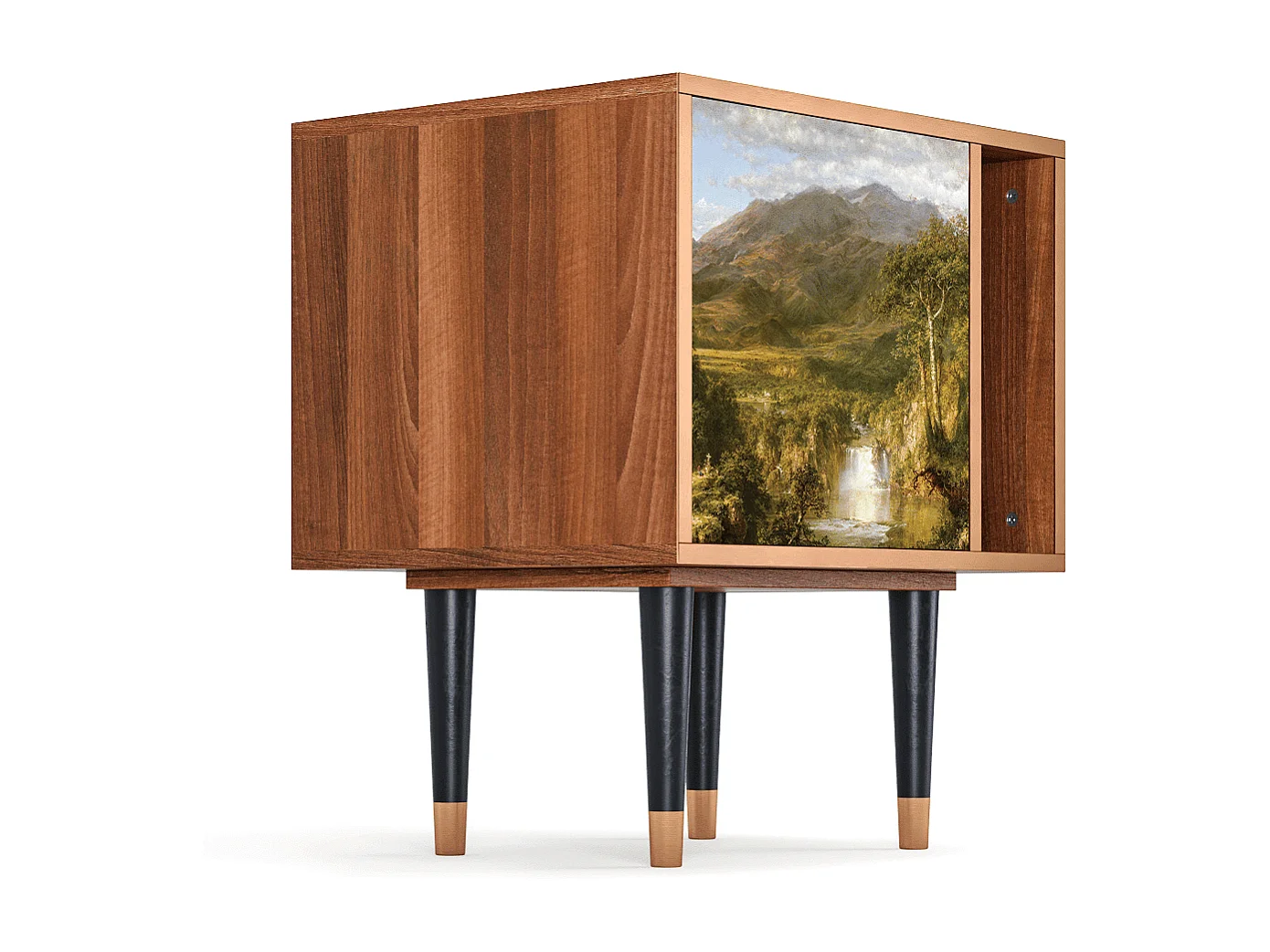 Stolik nocny - 57х69х48 cm - S2 - The Heart of the Andes , Orzech