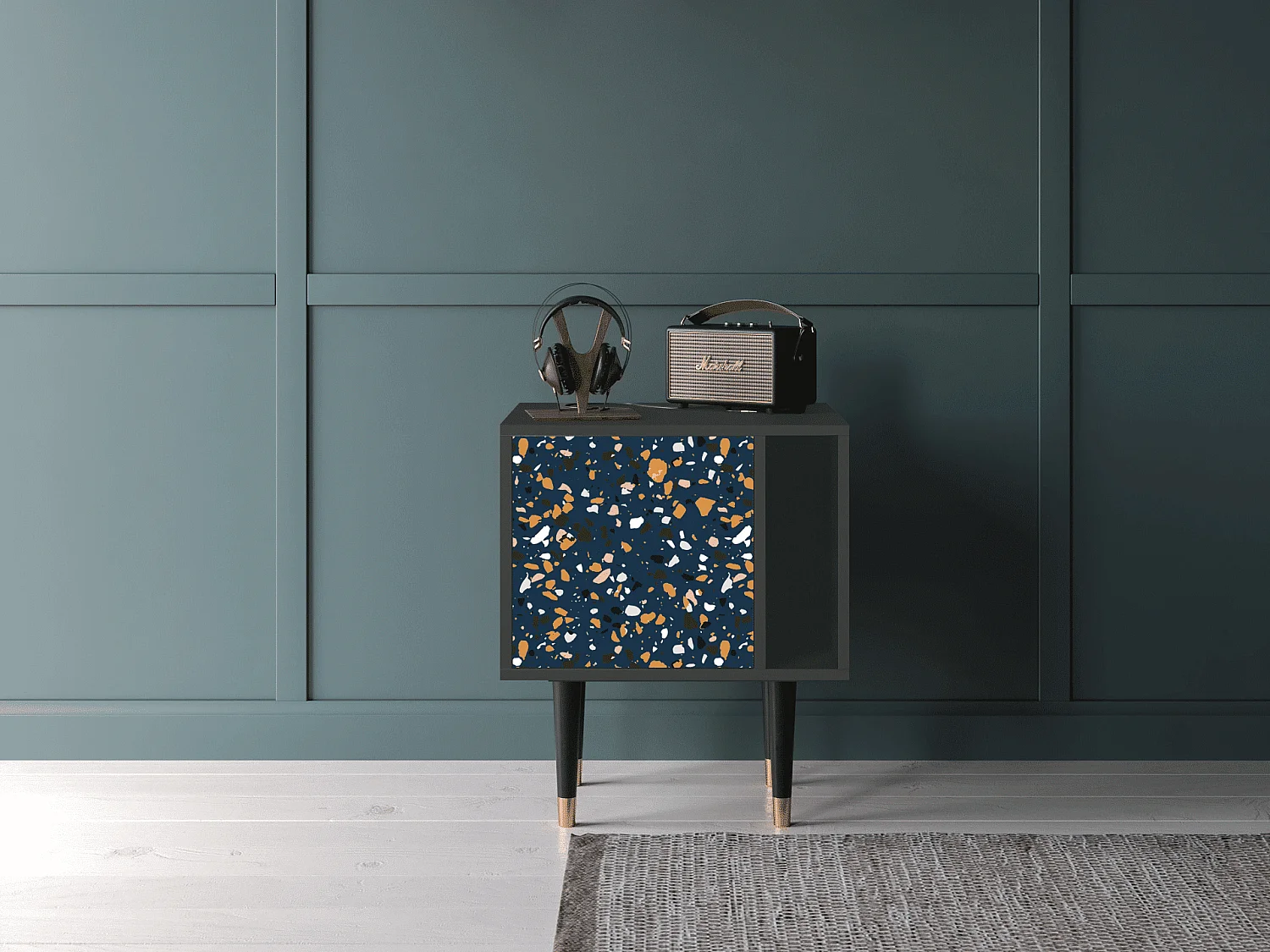 Comodino - 57х69х48 cm - S2 - Night Sky Langhterns, Antracite