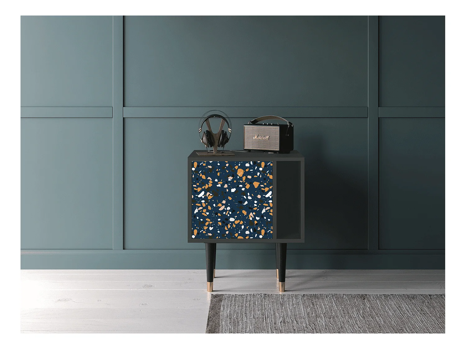 Table de nuit - 57х69х48 cm - S2 - Night Sky Langhterns, Anthracite
