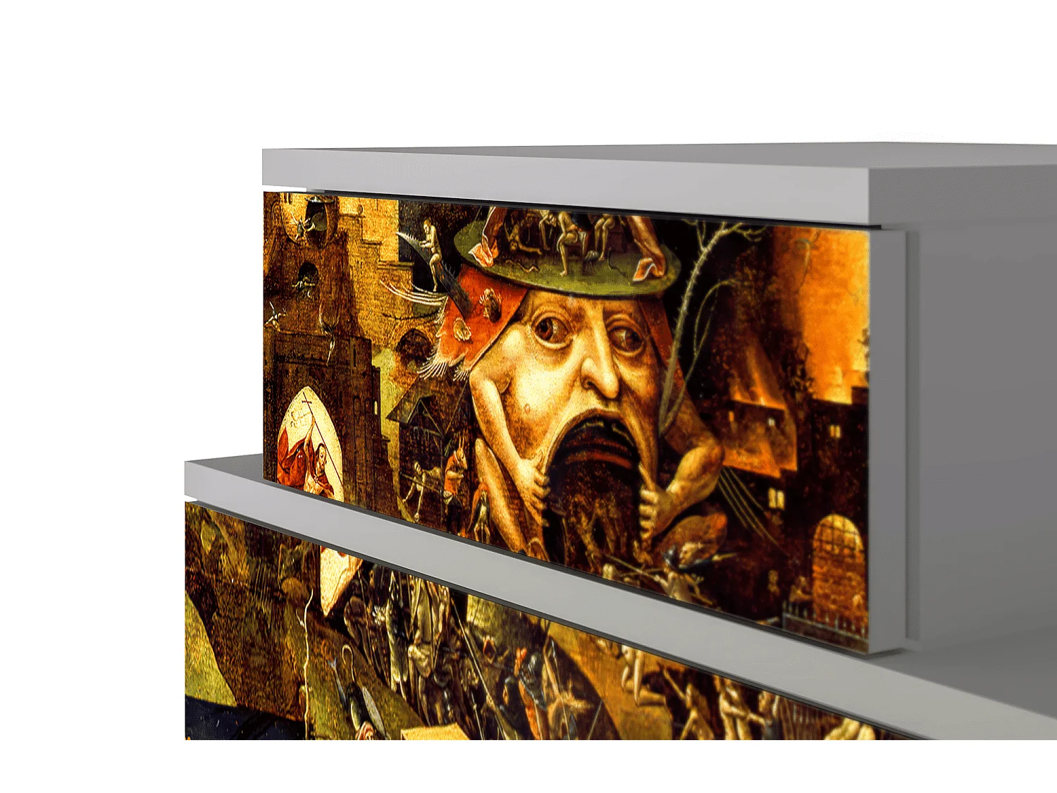 Table de nuit - 58х58х41 cm - NS1 - Christ in Limbo, Gris