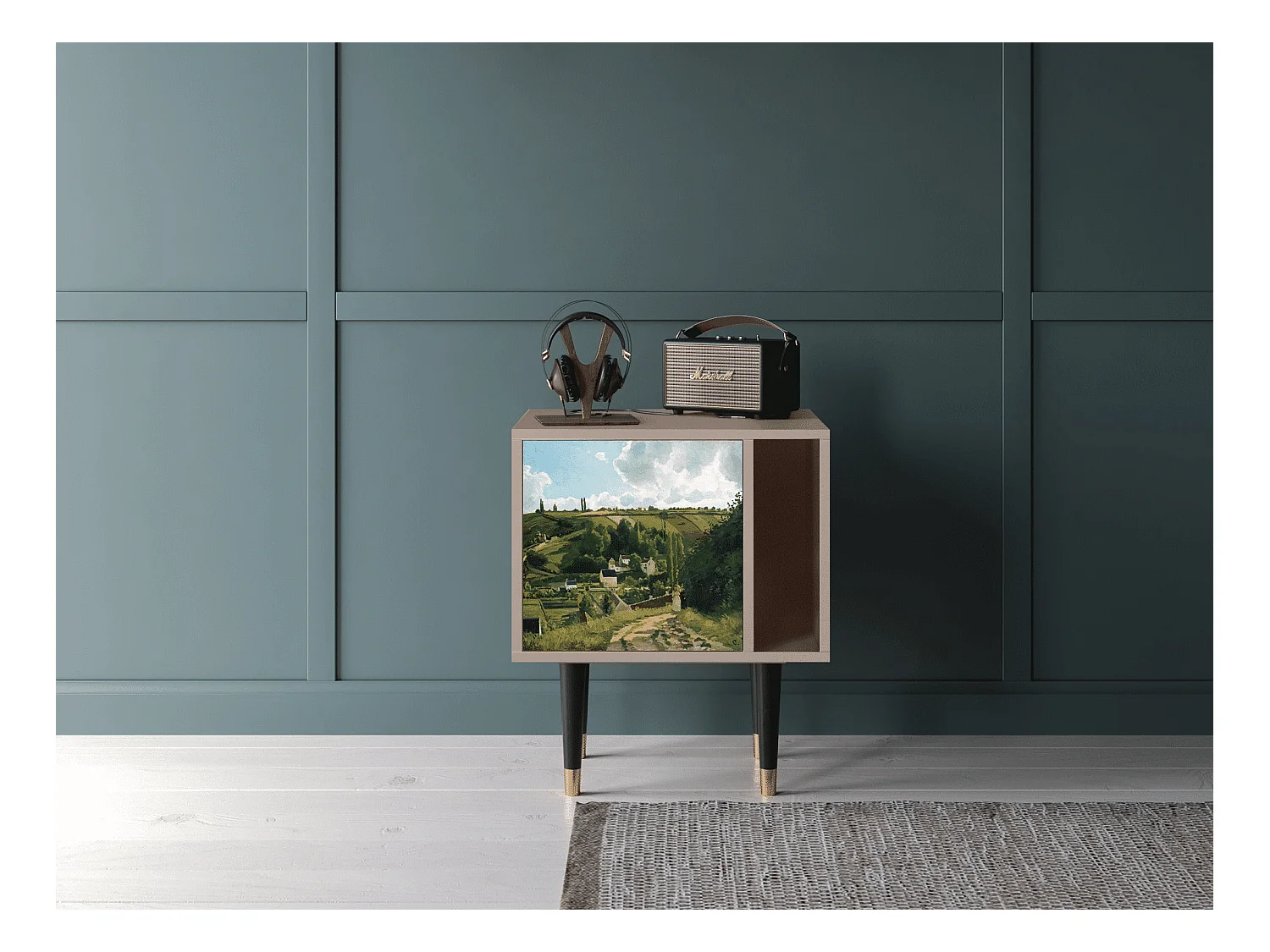 Comodino - 57х69х48 cm - S2 - Jalais Hill by Pissarro, Latte
