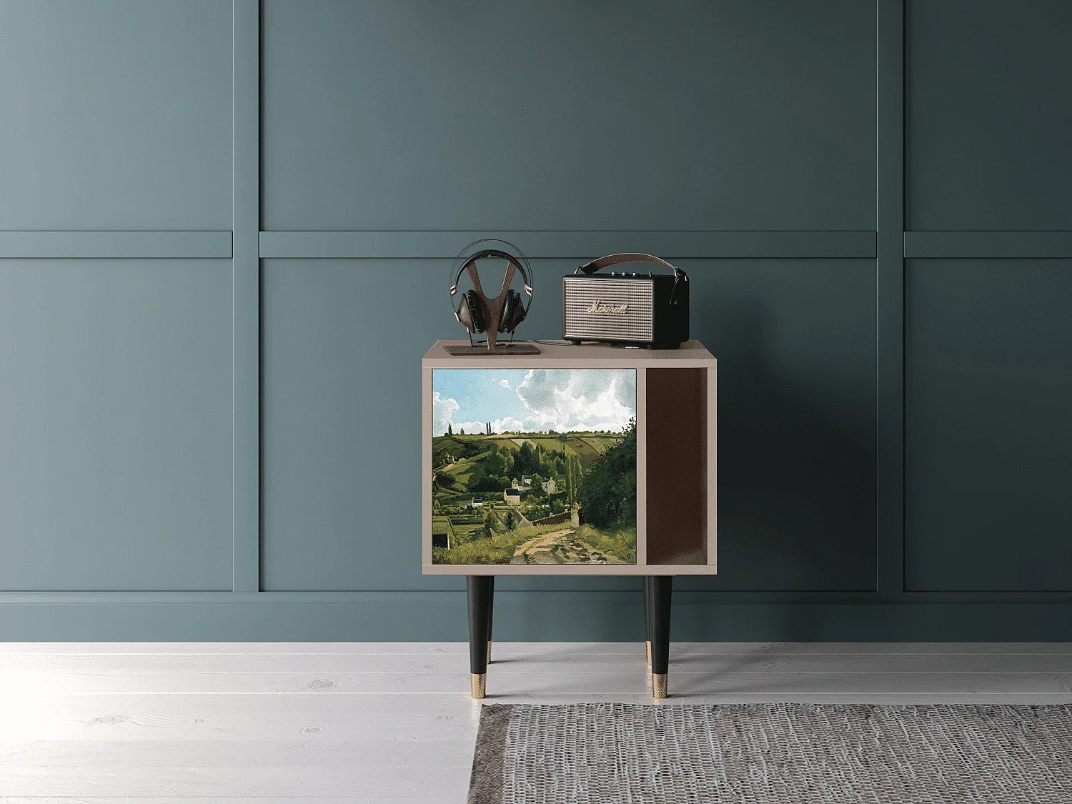 Stolik nocny - 57х69х48 cm - S2 - Jalais Hill by Pissarro, Latte