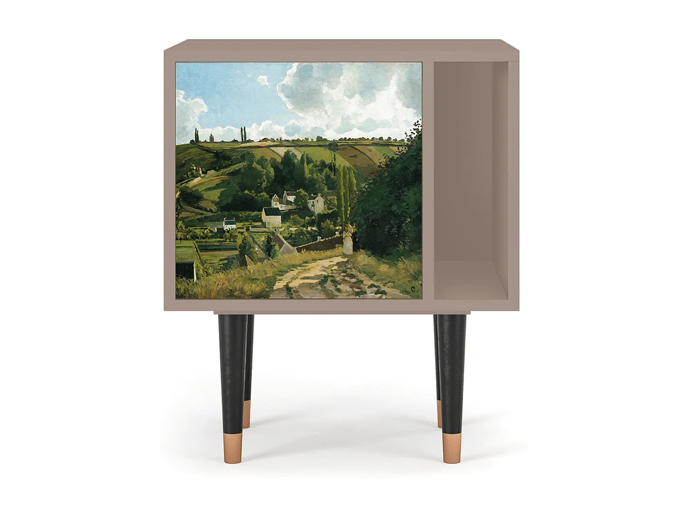 Stolik nocny - 57х69х48 cm - S2 - Jalais Hill by Pissarro, Latte