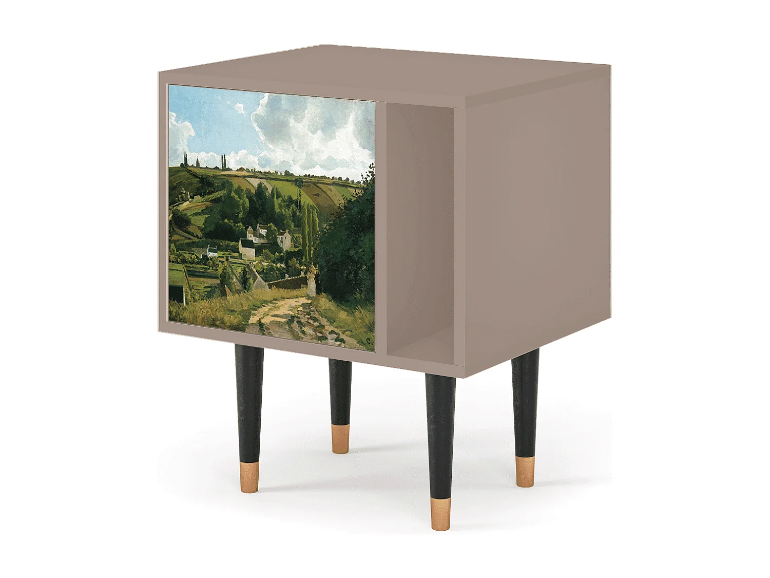 Stolik nocny - 57х69х48 cm - S2 - Jalais Hill by Pissarro, Latte