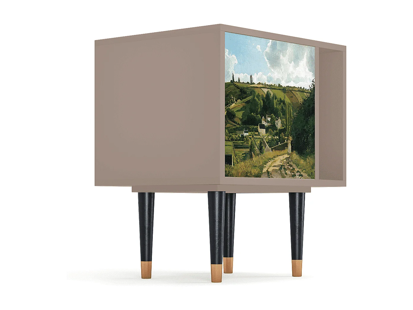 Stolik nocny - 57х69х48 cm - S2 - Jalais Hill by Pissarro, Latte
