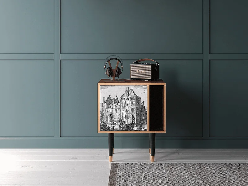 Table de nuit - 57х69х48 cm - S2 - Castle by Breugel, Noyer