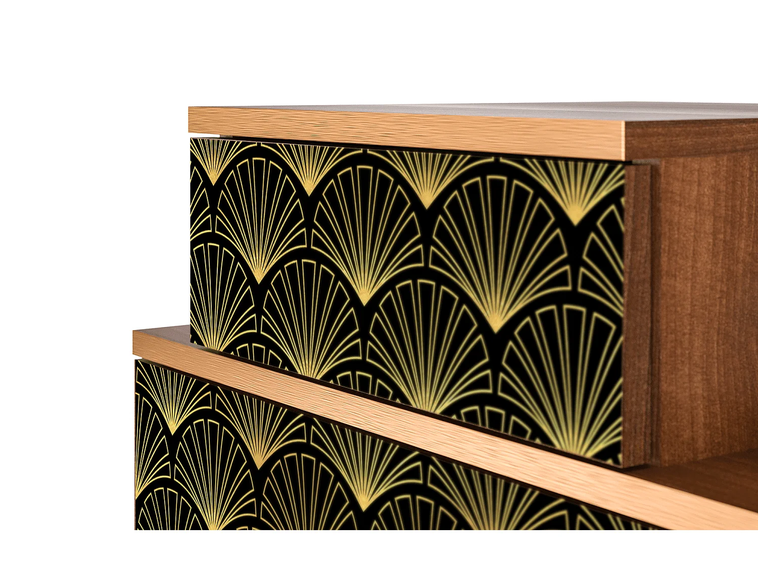 Table de nuit - 58х58х41 cm - NS1 - Bird of Juno, Noyer